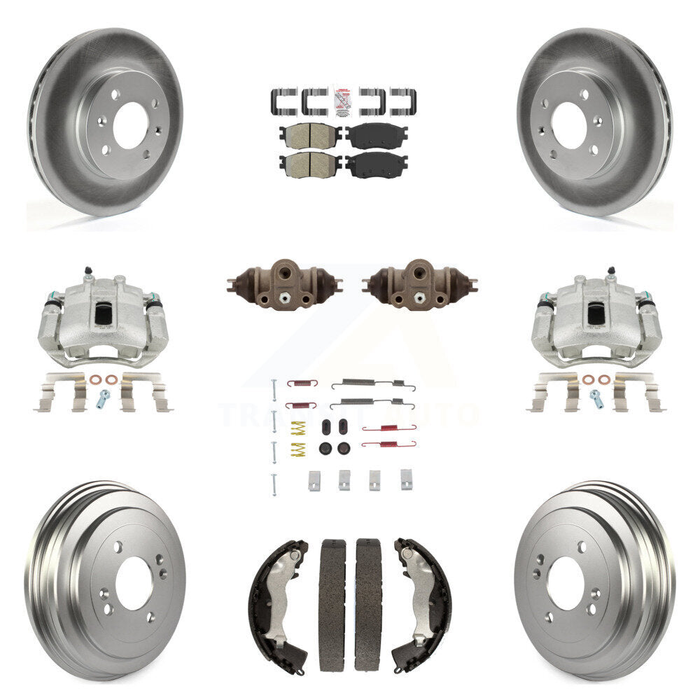 Transit Auto KCG-101284N Disc Brake Kit for 2006-2011 Hyundai Accent, Kia Rio, Kia Rio5 - Front and Rear product image