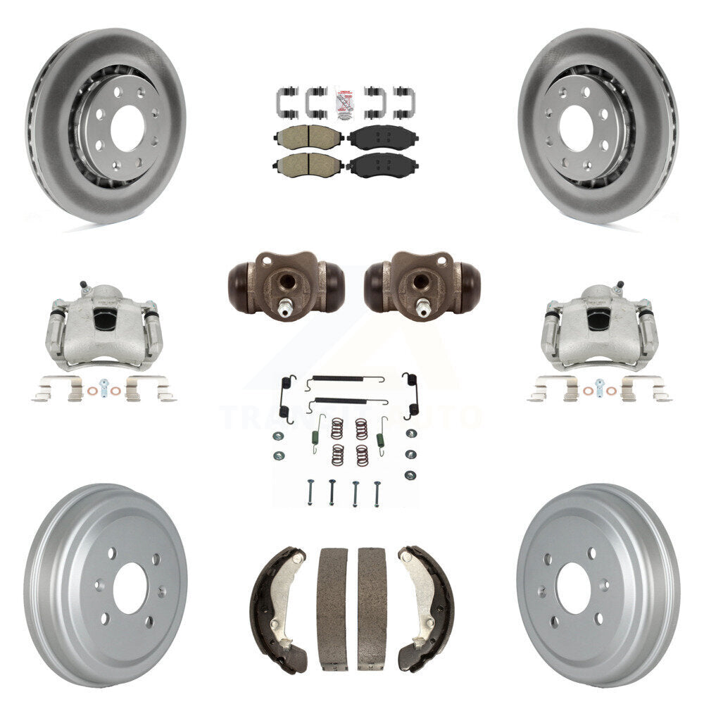 Transit Auto KCG-101285N Disc Brake Kit for 2004-2015 Chevrolet Spark, Pontiac G3, Pontiac G3 Wave & more - Front and Rear product image