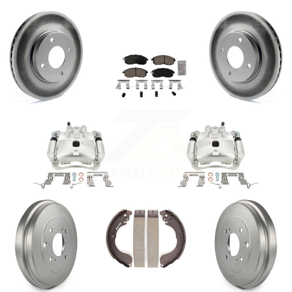 Transit Auto KCG-101342N Disc Brake Kit for 2007-2012 Nissan Versa - Front and Rear product image