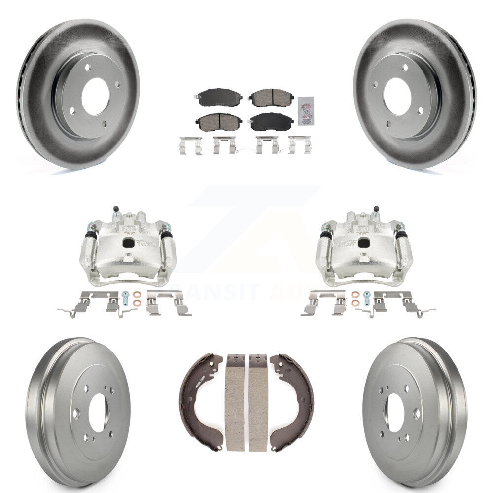 Transit Auto KCG-101343N Disc Brake Kit for 2007-2012 Nissan Versa - Front and Rear product image