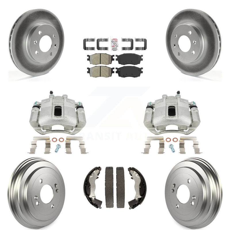 Transit Auto KCG-101383N Disc Brake Kit for 2006-2011 Hyundai Accent, Kia Rio, Kia Rio5 - Front and Rear product image