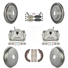 Transit Auto KCG-101415N Disc Brake Kit for 2009-2019 Toyota Corolla - Front and Rear product image