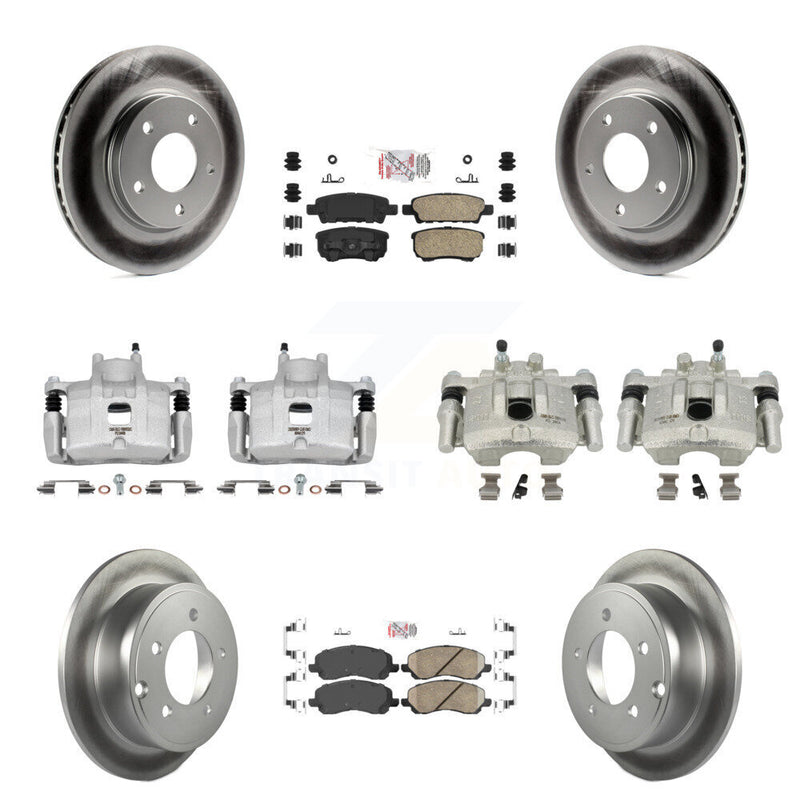 Transit Auto KCG-101484N Disc Brake Kit for 2008-2016 Mitsubishi Lancer - Front and Rear product image
