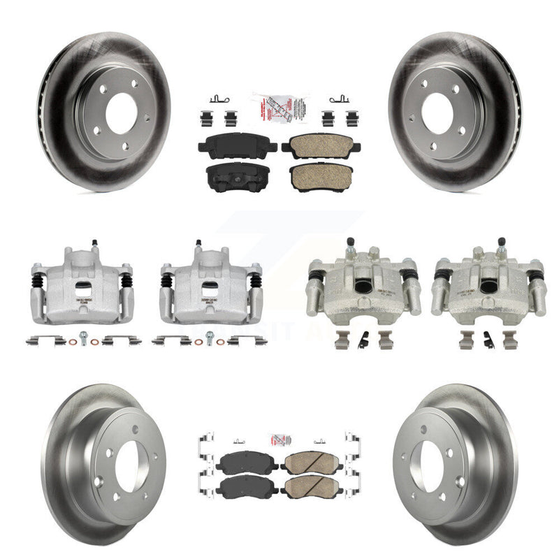 Transit Auto KCG-101486N Disc Brake Kit for 2008-2016 Mitsubishi Lancer - Front and Rear product image