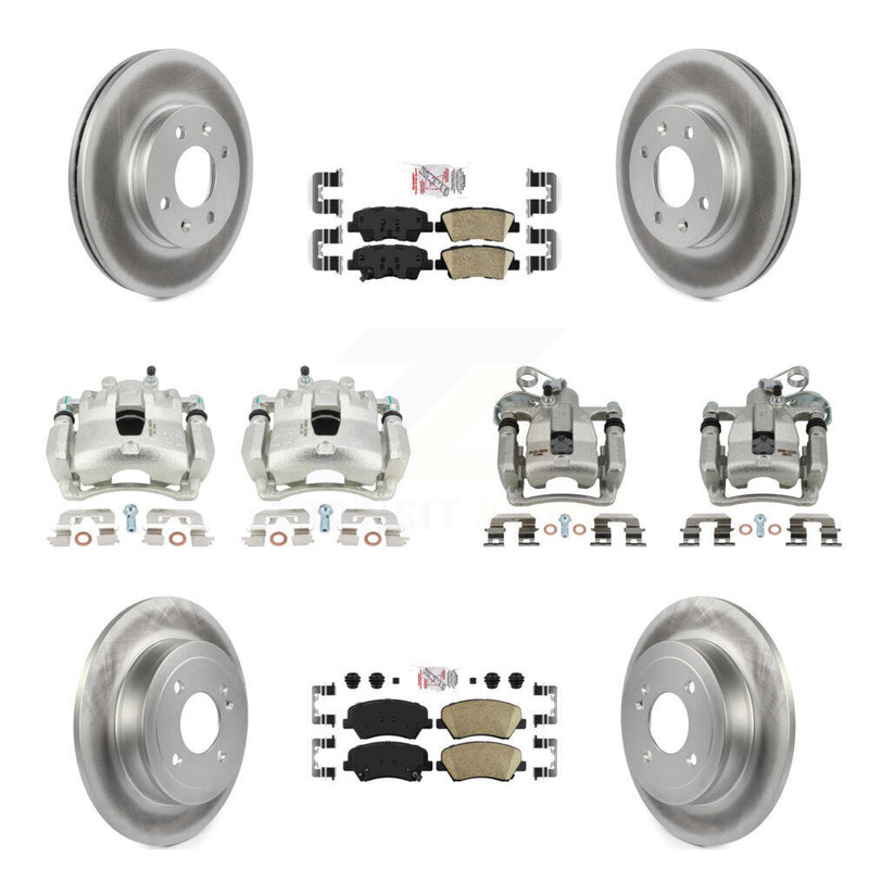 Transit Auto KCG-101503N Disc Brake Kit for 2012-2016 Hyundai Accent - Front and Rear product image