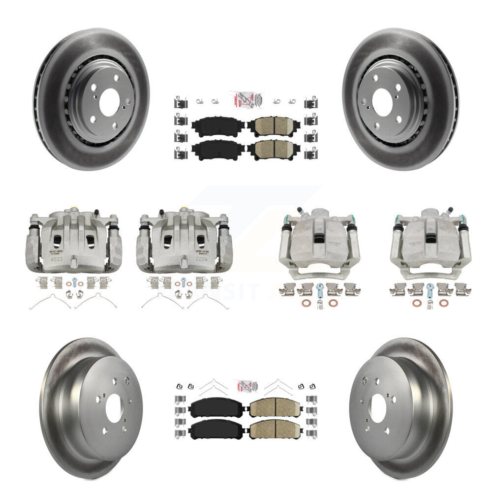 Transit Auto KCG-101587N Disc Brake Kit for 2012-2015 Lexus RX350, Lexus RX450h - Front and Rear product image