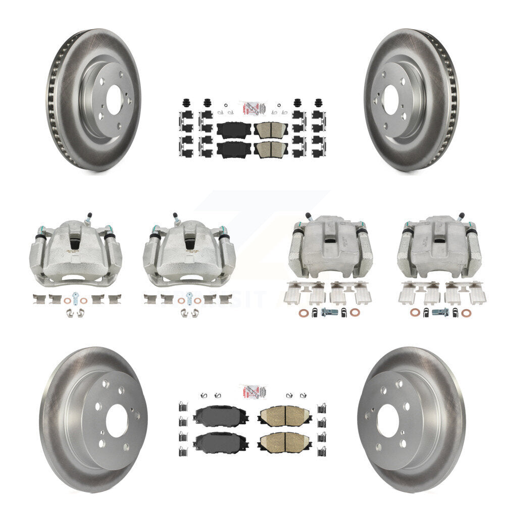 Transit Auto KCG-101593N Disc Brake Kit for 2012-2018 Toyota RAV4 - Front and Rear product image