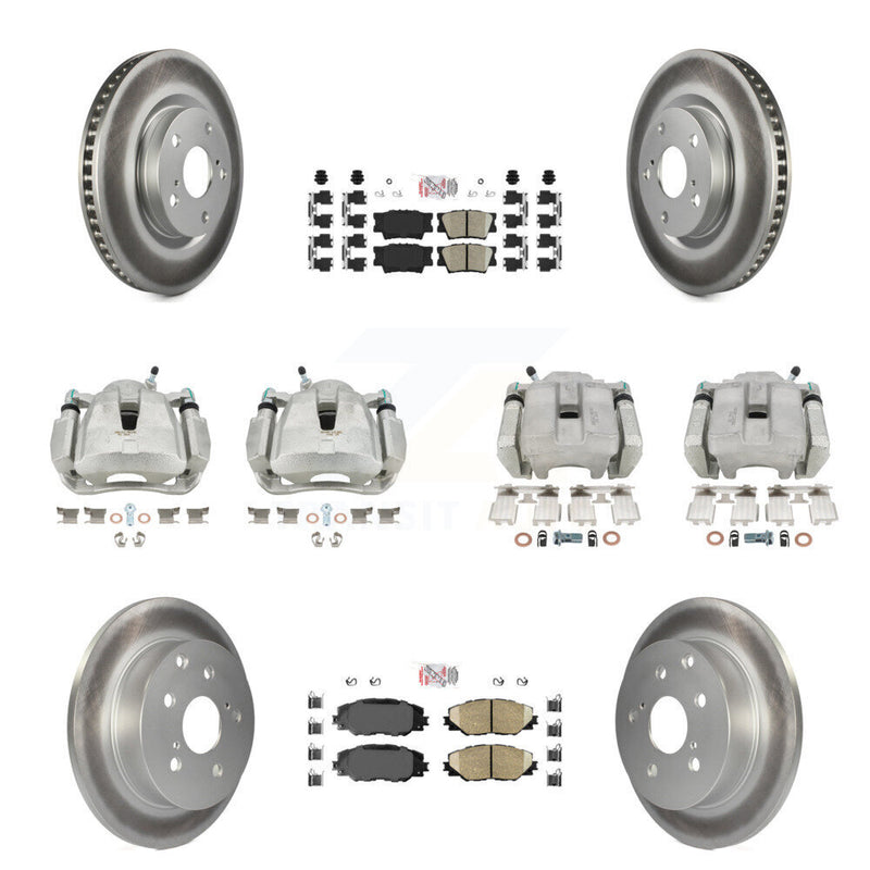 Transit Auto KCG-101593N Disc Brake Kit for 2012-2018 Toyota RAV4 - Front and Rear product image