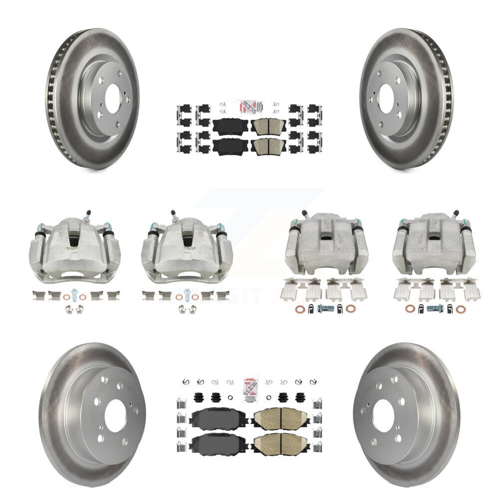 Transit Auto KCG-101594N Disc Brake Kit for 2012-2018 Toyota RAV4 - Front and Rear product image