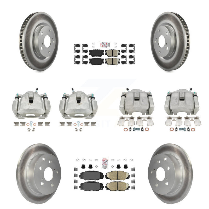 Transit Auto KCG-101594N Disc Brake Kit for 2012-2018 Toyota RAV4 - Front and Rear product image