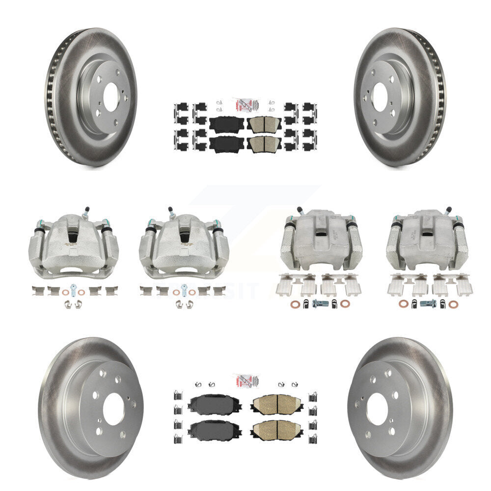 Transit Auto KCG-101595N Disc Brake Kit for 2012-2018 Toyota RAV4 - Front and Rear product image