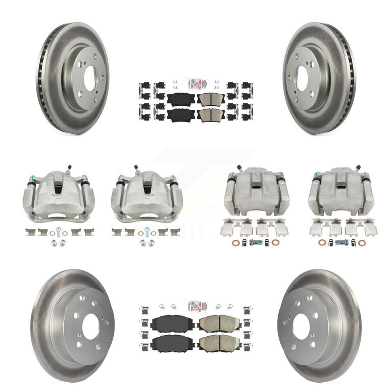 Transit Auto KCG-101609N Disc Brake Kit for 2013-2015 Toyota RAV4 - Front and Rear product image