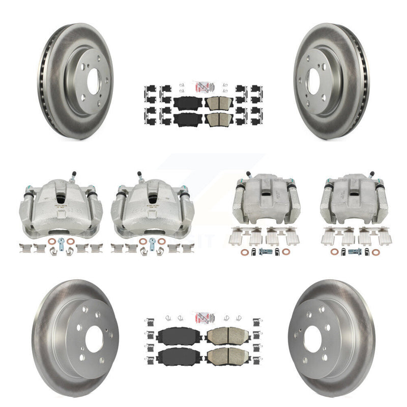 Transit Auto KCG-101610N Disc Brake Kit for 2013-2018 Toyota RAV4 - Front and Rear product image