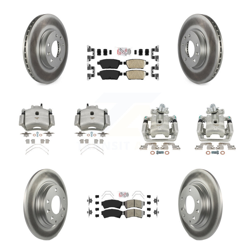 Transit Auto KCG-101620N Disc Brake Kit for 2006-2013 Mazda 6, Lincoln MKZ, Ford Fusion & more - Front and Rear product image