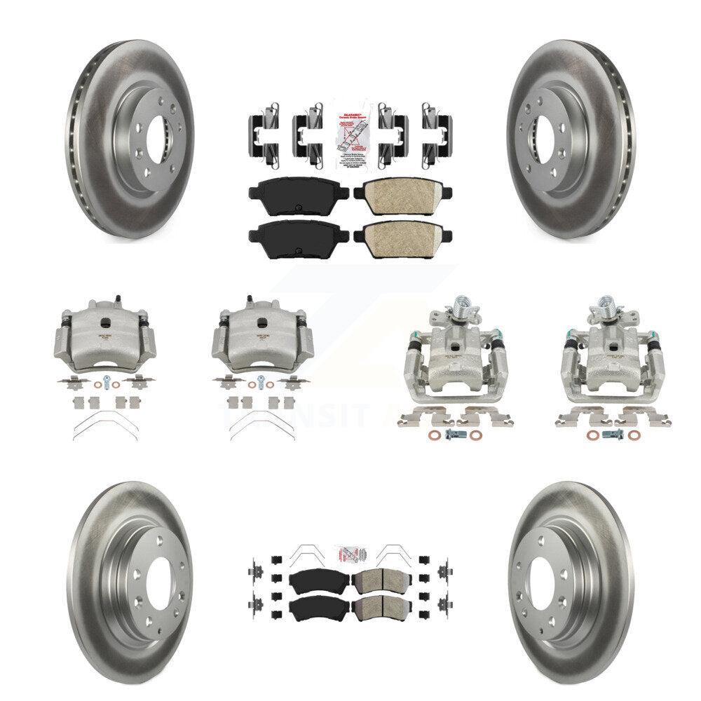 Transit Auto KCG-101623N Disc Brake Kit for 2006-2013 Mazda 6, Lincoln MKZ, Ford Fusion & more - Front and Rear product image