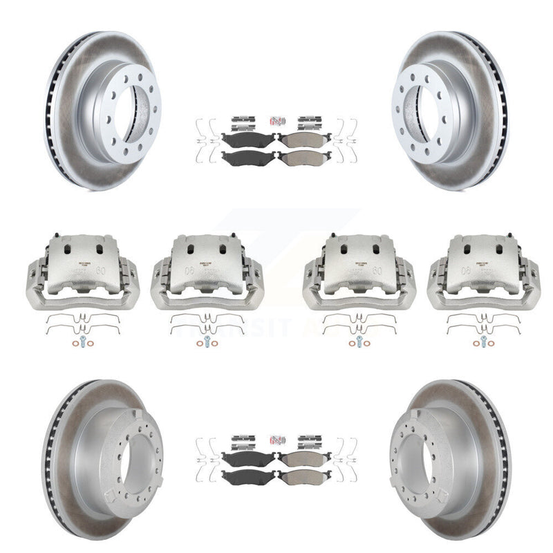 Transit Auto KCG-101627N Disc Brake Kit for 2005-2016 Ford F-450 Super Duty, International CF500, International CF600 & more - Front and Rear product image