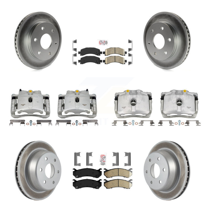 Transit Auto KCG-101683N Disc Brake Kit for 2002-2008 Cadillac Escalade, Chevrolet Avalanche 1500, Chevrolet Express 1500 & more - Front and Rear product image