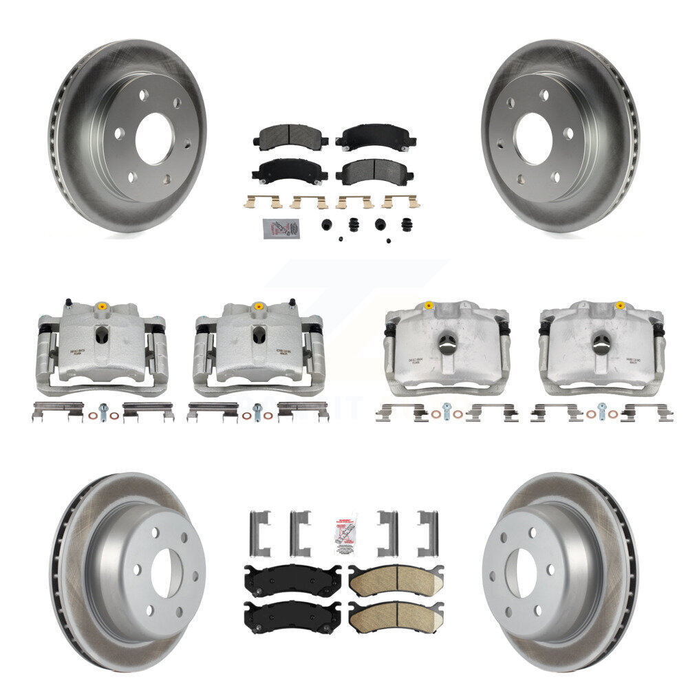 Transit Auto KCG-101685N Disc Brake Kit for 2002-2008 Cadillac Escalade, Chevrolet Avalanche 1500, Chevrolet Express 1500 & more - Front and Rear product image