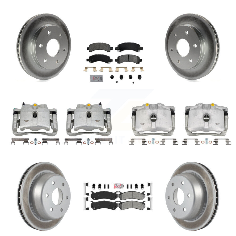Transit Auto KCG-101686N Disc Brake Kit for 2002-2008 Cadillac Escalade, Chevrolet Avalanche 1500, Chevrolet Express 1500 & more - Front and Rear product image
