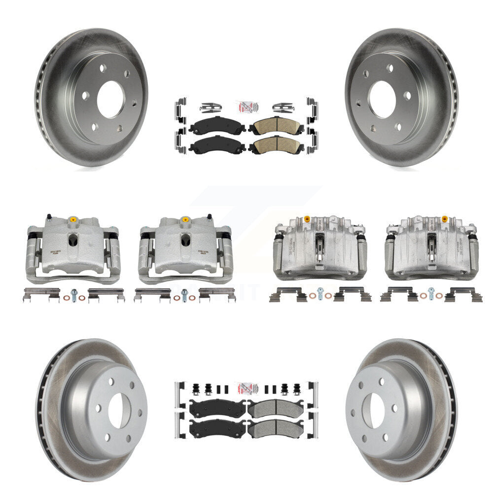 Transit Auto KCG-101688N Disc Brake Kit for 2000-2006 Chevrolet Silverado 1500, Cadillac Escalade, Cadillac Escalade ESV & more - Front and Rear product image