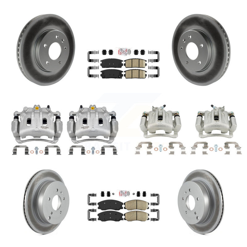 Transit Auto KCG-101698N Disc Brake Kit for 2007-2015 Chevrolet Captiva Sport, Saturn Vue, Chevrolet Equinox & more - Front and Rear product image