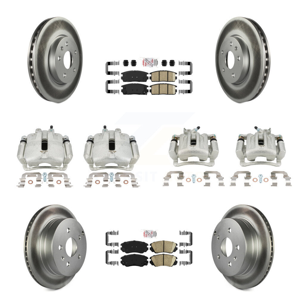 Transit Auto KCG-101701N Disc Brake Kit for 2010-2017 Chevrolet Equinox, GMC Terrain - Front and Rear product image
