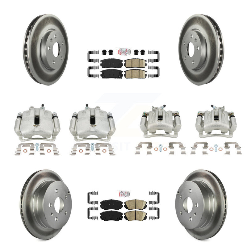 Transit Auto KCG-101701N Disc Brake Kit for 2010-2017 Chevrolet Equinox, GMC Terrain - Front and Rear product image