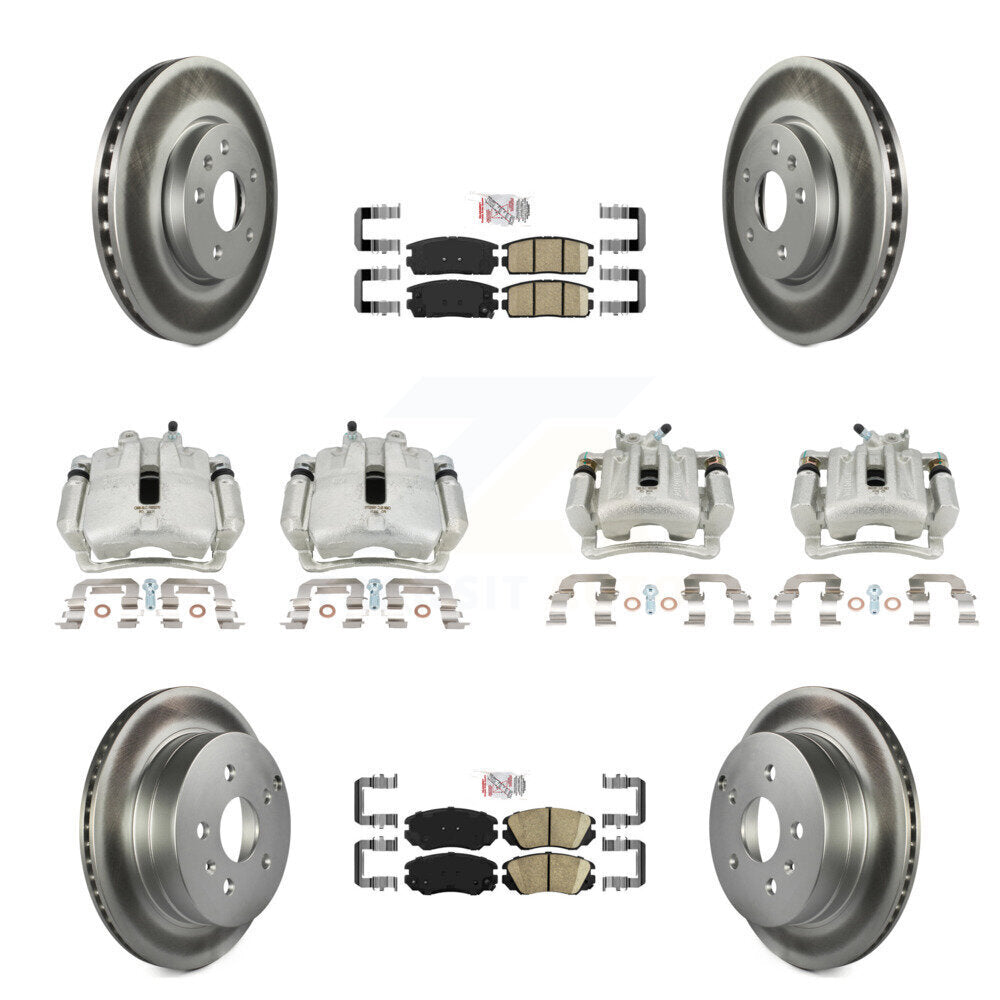 Transit Auto KCG-101703N Disc Brake Kit for 2010-2017 Chevrolet Equinox, GMC Terrain - Front and Rear product image
