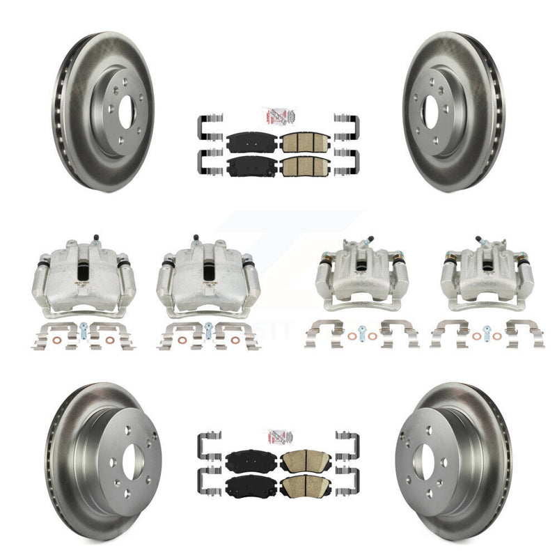 Transit Auto KCG-101703N Disc Brake Kit for 2010-2017 Chevrolet Equinox, GMC Terrain - Front and Rear product image