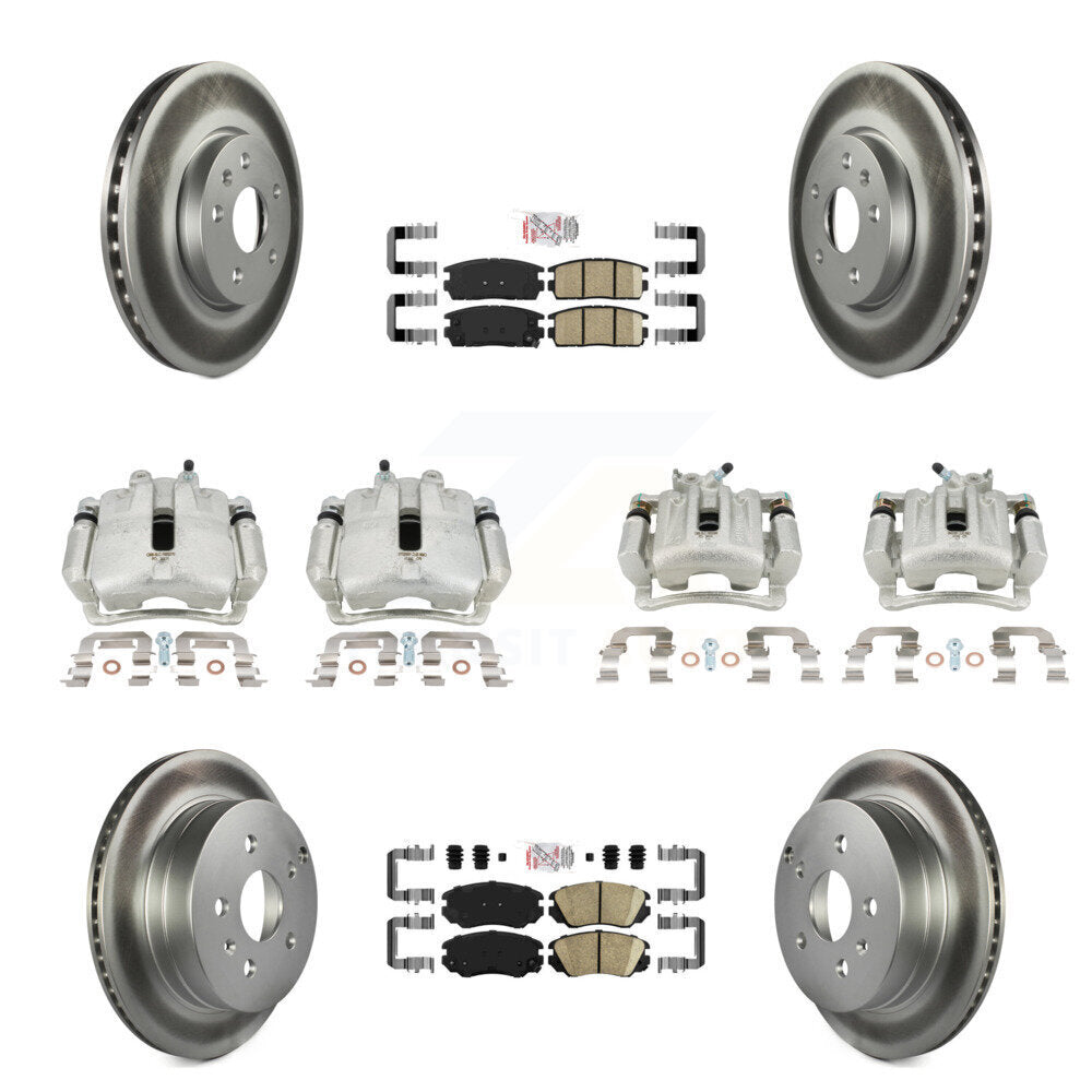 Transit Auto KCG-101704N Disc Brake Kit for 2010-2017 Chevrolet Equinox, GMC Terrain - Front and Rear product image