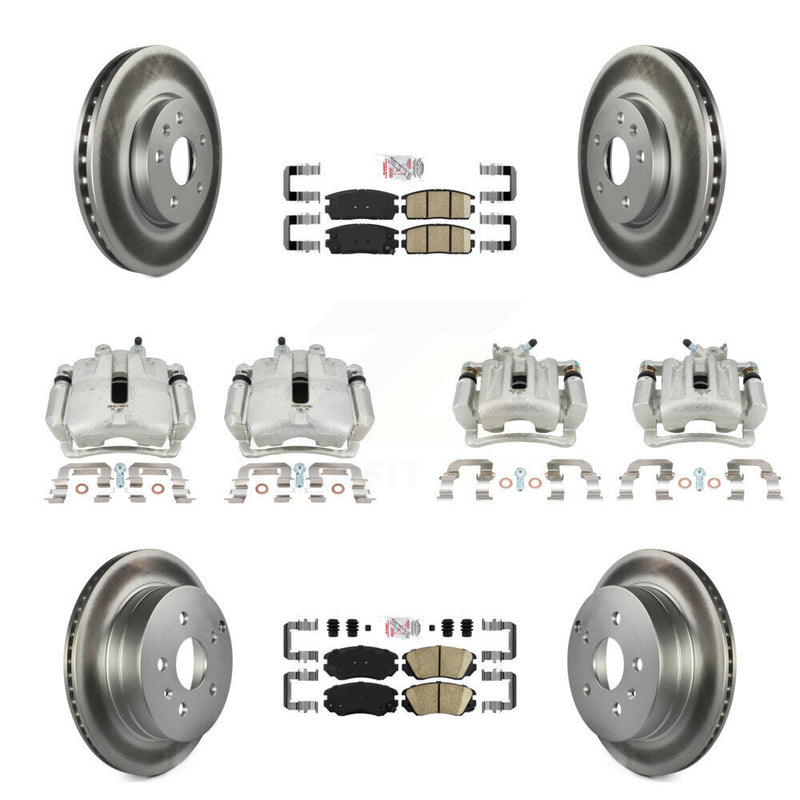 Transit Auto KCG-101704N Disc Brake Kit for 2010-2017 Chevrolet Equinox, GMC Terrain - Front and Rear product image