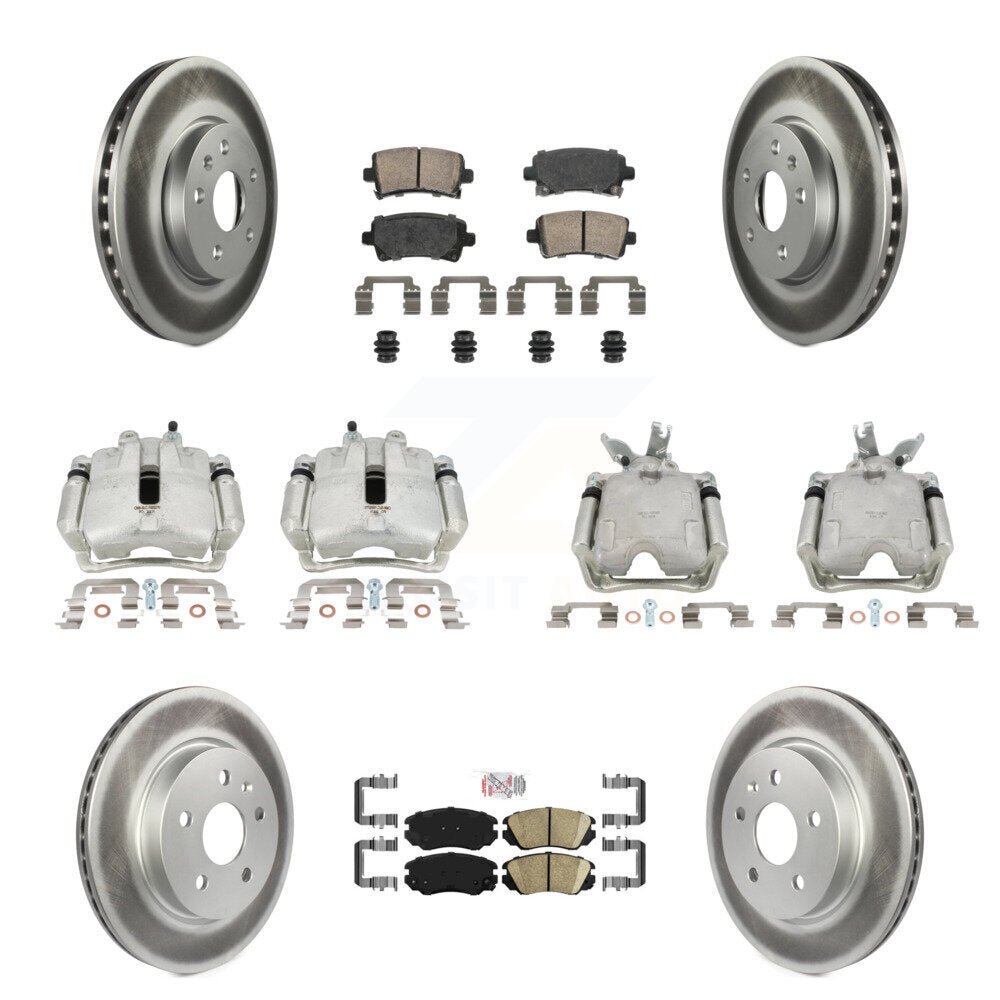 Transit Auto KCG-101736N Disc Brake Kit for 2014-2015 Chevrolet Malibu - Front and Rear product image