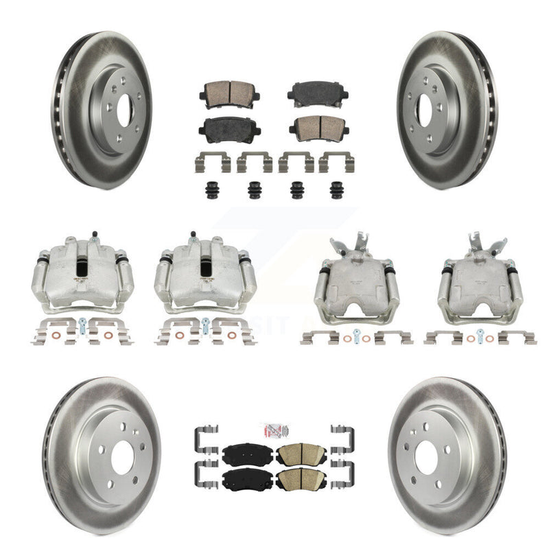 Transit Auto KCG-101736N Disc Brake Kit for 2014-2015 Chevrolet Malibu - Front and Rear product image