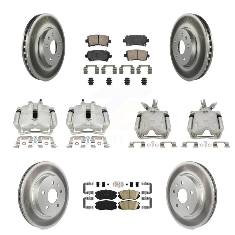 Transit Auto KCG-101737N Disc Brake Kit for 2014-2015 Chevrolet Malibu - Front and Rear product image