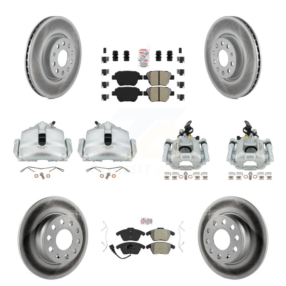 Transit Auto KCG-101750N Disc Brake Kit for 2012-2014 Volkswagen GTI - Front and Rear product image