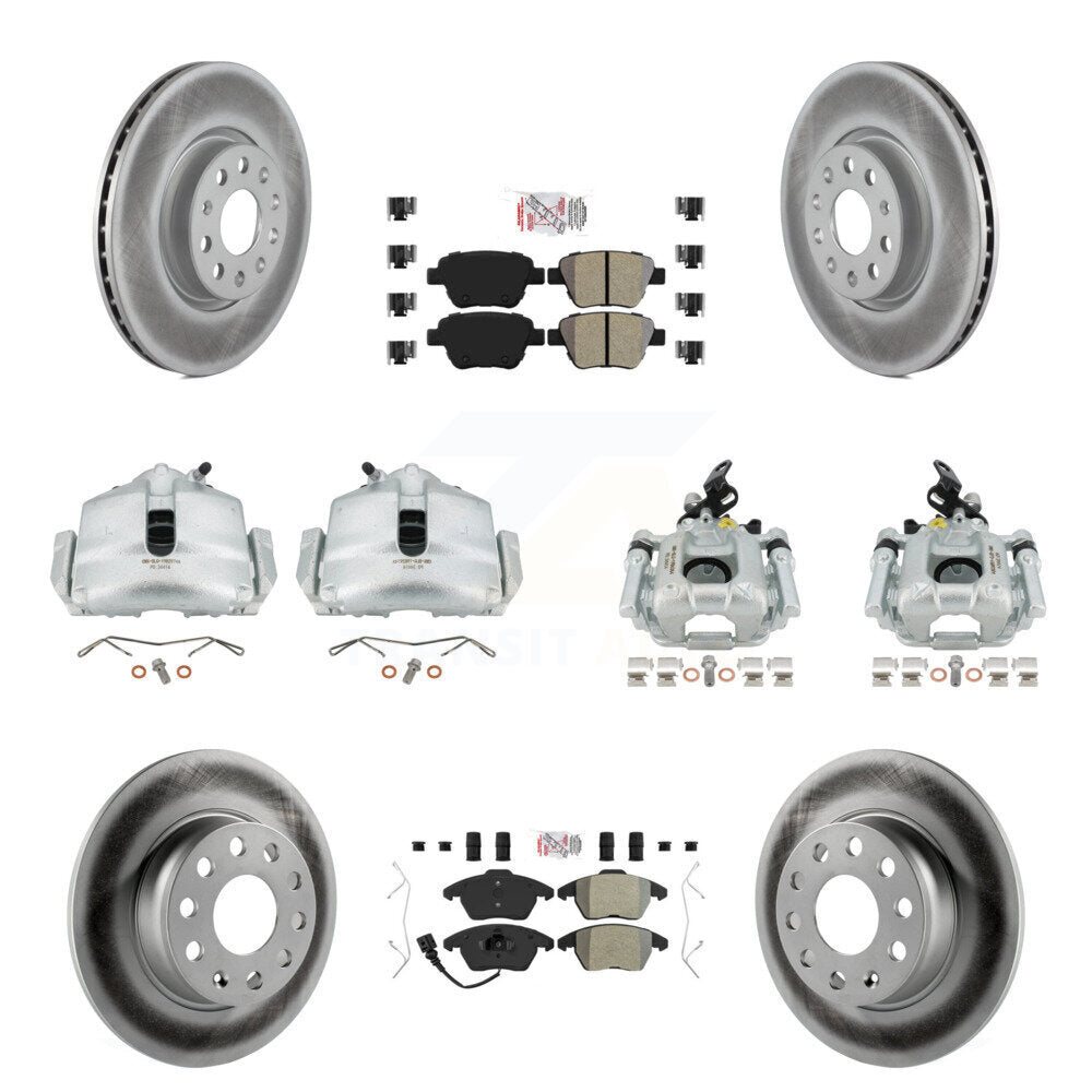 Transit Auto KCG-101753N Disc Brake Kit for 2012-2014 Volkswagen GTI - Front and Rear product image