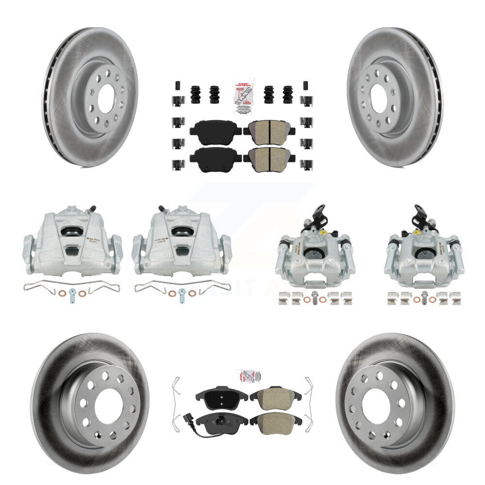 Transit Auto KCG-101758N Disc Brake Kit for 2012-2014 Volkswagen Passat - Front and Rear product image