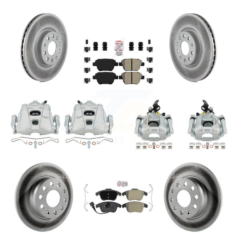 Transit Auto KCG-101758N Disc Brake Kit for 2012-2014 Volkswagen Passat - Front and Rear product image