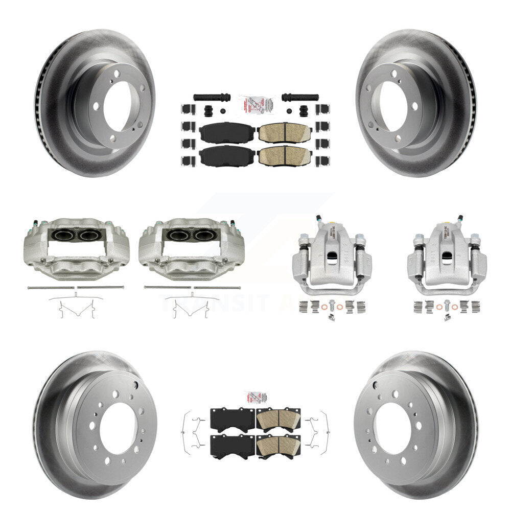 Transit Auto KCG-101762N Disc Brake Kit for 2007-2016 Toyota Sequoia, Toyota Tundra - Front and Rear product image