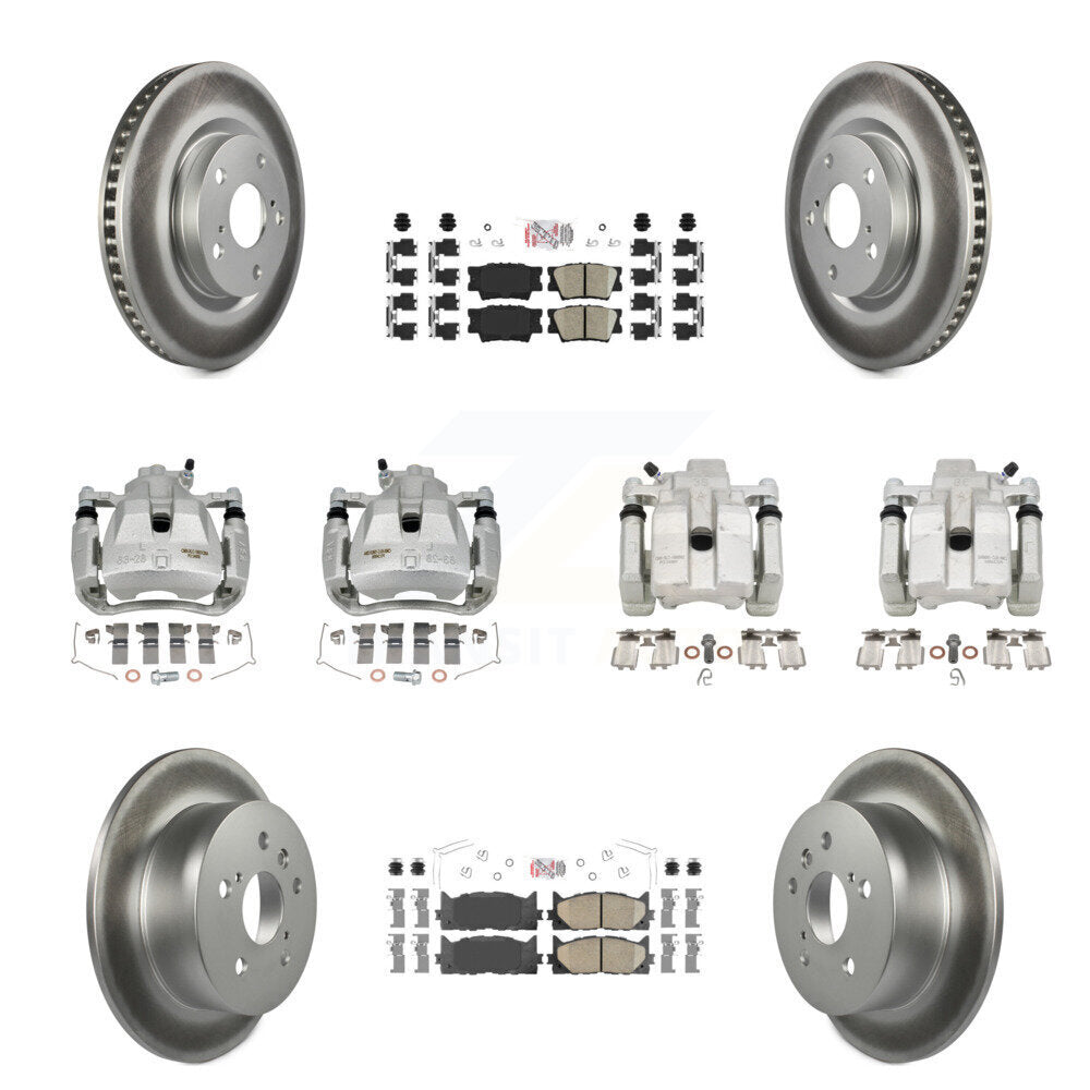 Transit Auto KCG-101764N Disc Brake Kit for 2012-2018 Lexus ES300h, Lexus ES350, Toyota Avalon & more - Front and Rear product image