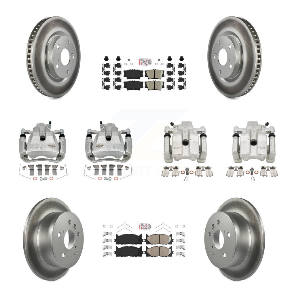 Transit Auto KCG-101765N Disc Brake Kit for 2012-2018 Lexus ES300h, Lexus ES350, Toyota Avalon & more - Front and Rear product image