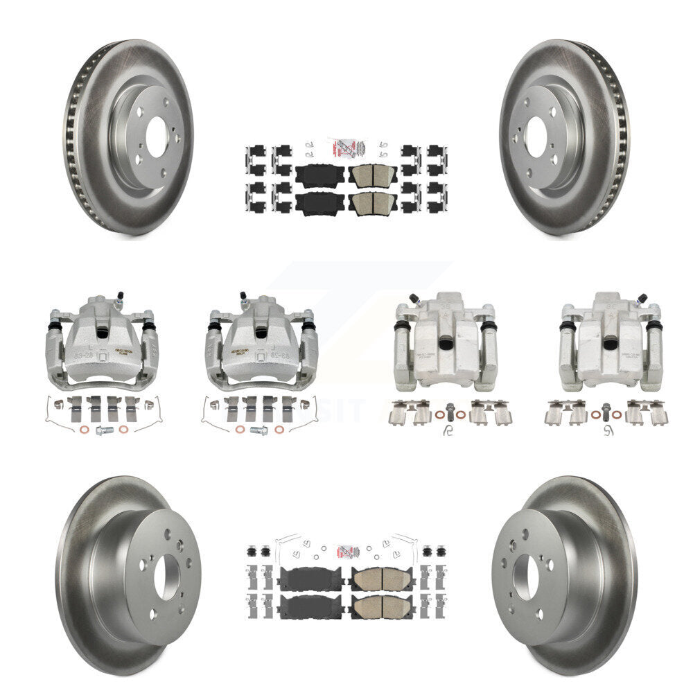 Transit Auto KCG-101766N Disc Brake Kit for 2012-2018 Lexus ES300h, Lexus ES350, Toyota Avalon & more - Front and Rear product image