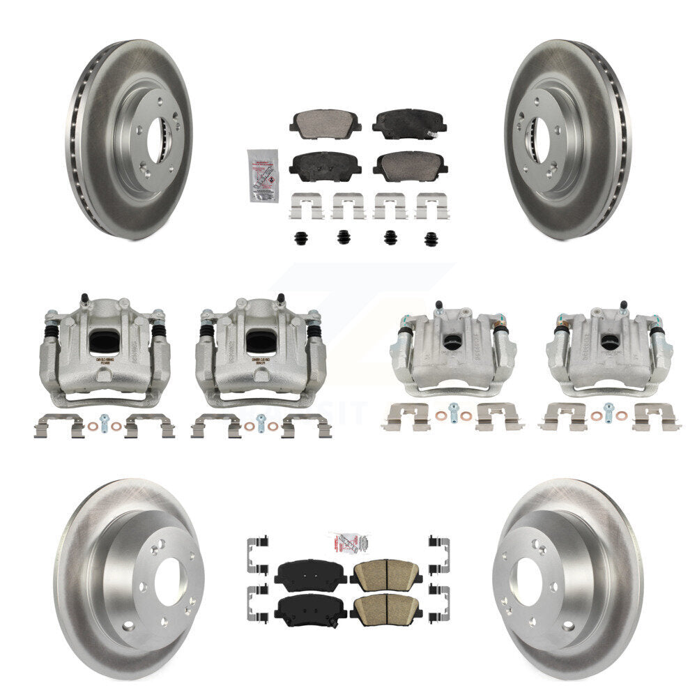 Transit Auto KCG-101778N Disc Brake Kit for 2010-2013 Kia Sorento, Hyundai Santa Fe - Front and Rear product image