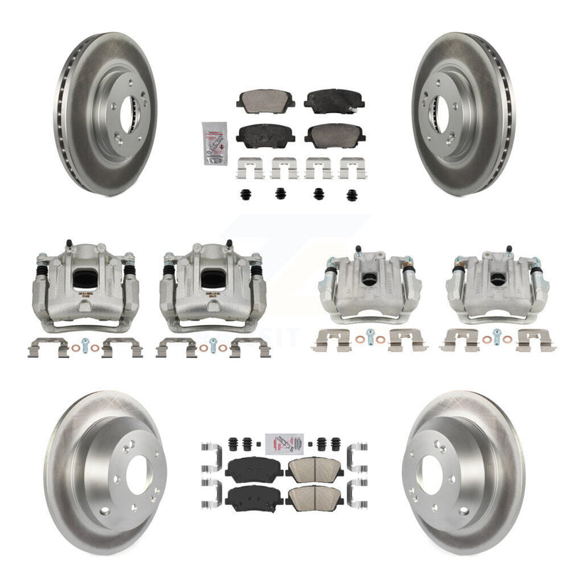 Transit Auto KCG-101779N Disc Brake Kit for 2010-2013 Kia Sorento, Hyundai Santa Fe - Front and Rear product image