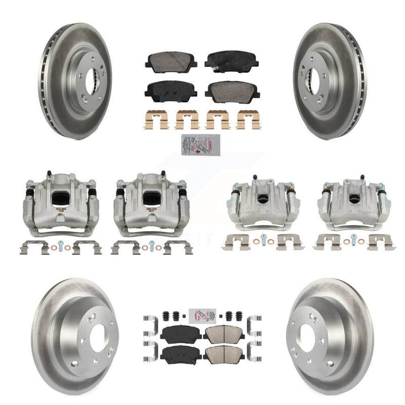 Transit Auto KCG-101783N Disc Brake Kit for 2010-2013 Kia Sorento, Hyundai Santa Fe - Front and Rear product image