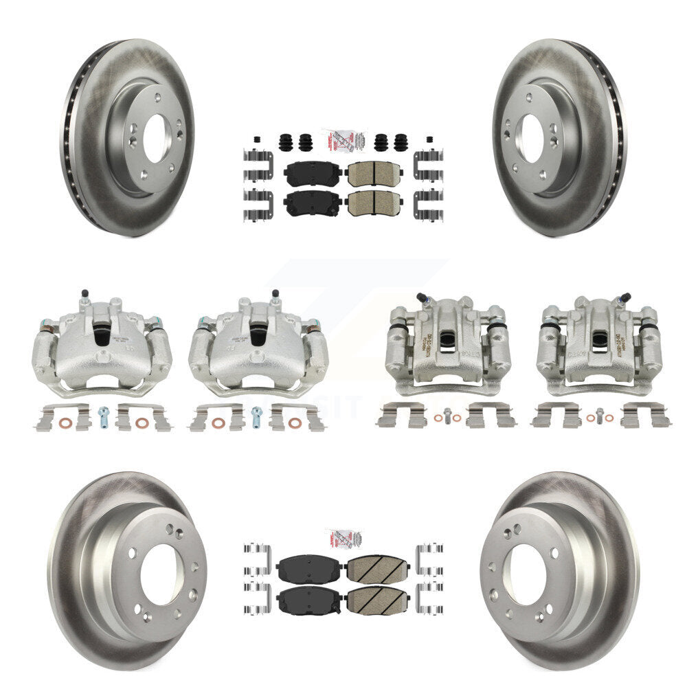 Transit Auto KCG-101788N Disc Brake Kit for 2009-2012 Hyundai Elantra - Front and Rear product image