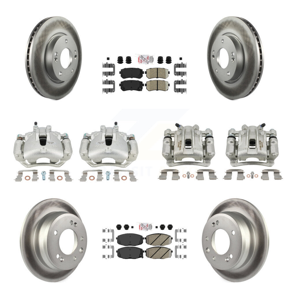 Transit Auto KCG-101789N Disc Brake Kit for 2009-2012 Hyundai Elantra - Front and Rear product image