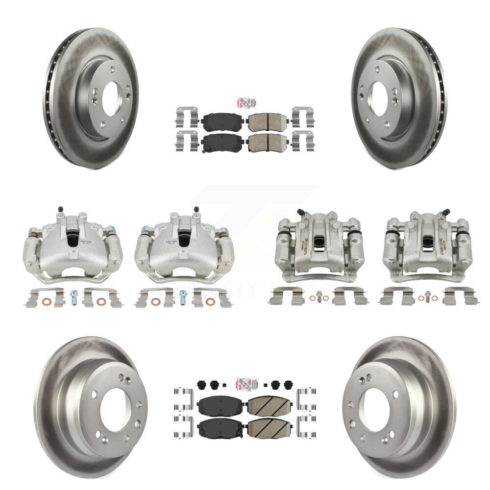 Transit Auto KCG-101791N Disc Brake Kit for 2009-2012 Hyundai Elantra - Front and Rear product image