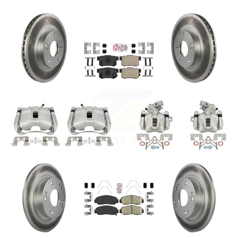 Transit Auto KCG-101797N Disc Brake Kit for 2006-2011 Acura CSX - Front and Rear product image