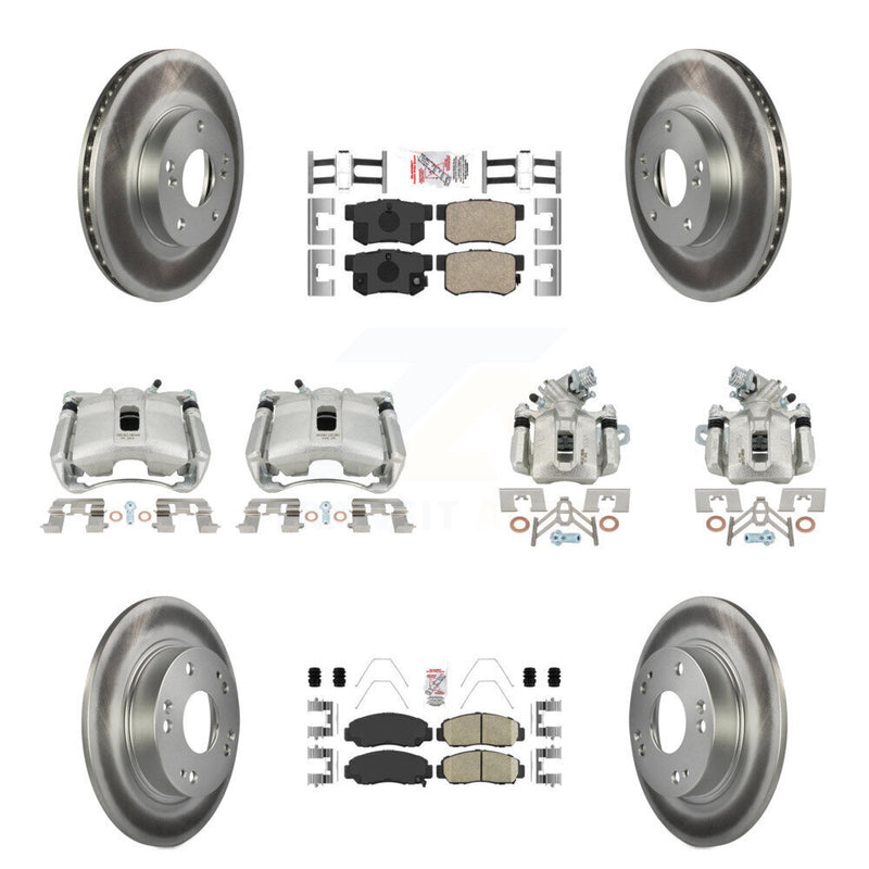 Transit Auto KCG-101799N Disc Brake Kit for 2006-2011 Acura CSX - Front and Rear product image